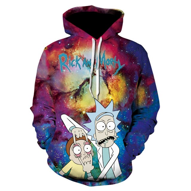 RM Super Cool 3D Hiphop Hoodie | Rick And Morty